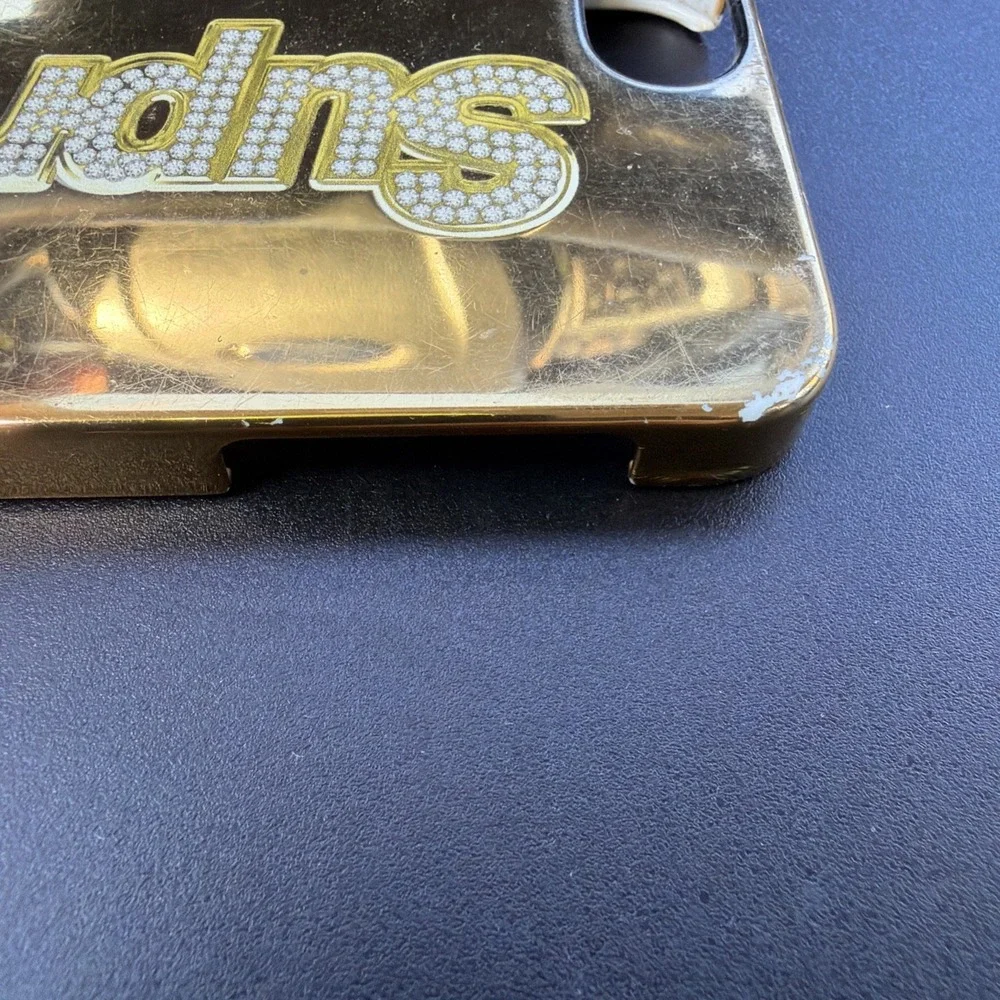 SS13 Supreme x Incase Bling Logo iPhone 5 case gold Used Rare Accessory Vintage